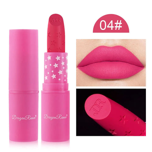 9 Colors Waterproof Rose Red Velvet Matte Lipstick Moisturizing Long