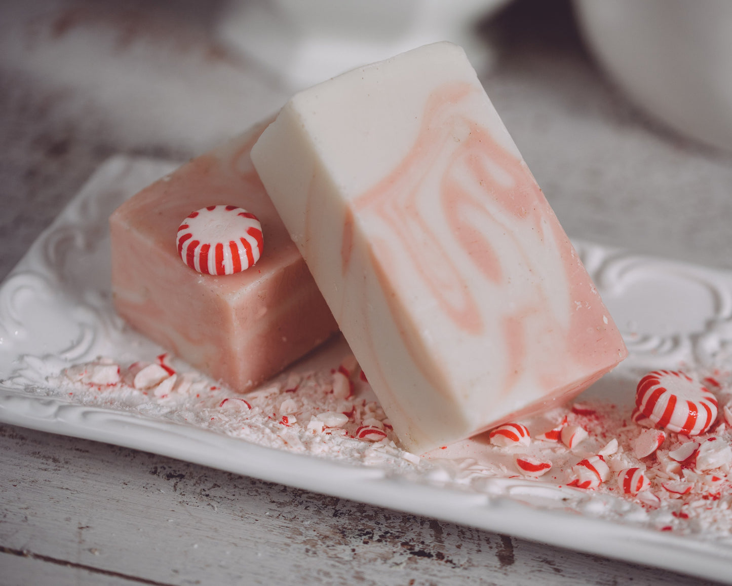Candy Cane Organic Handmade Soap – Cool, Sweet & Cheerfully Refreshing