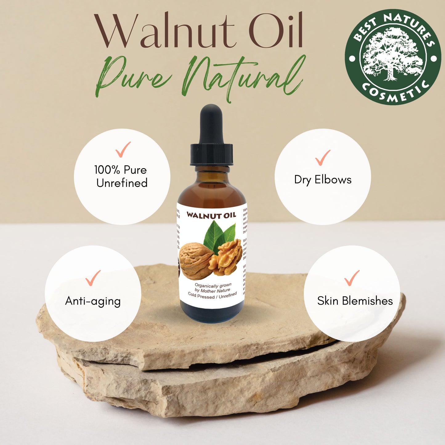 Walnut Oil Virgin (organic, cold pressed, unrefined)