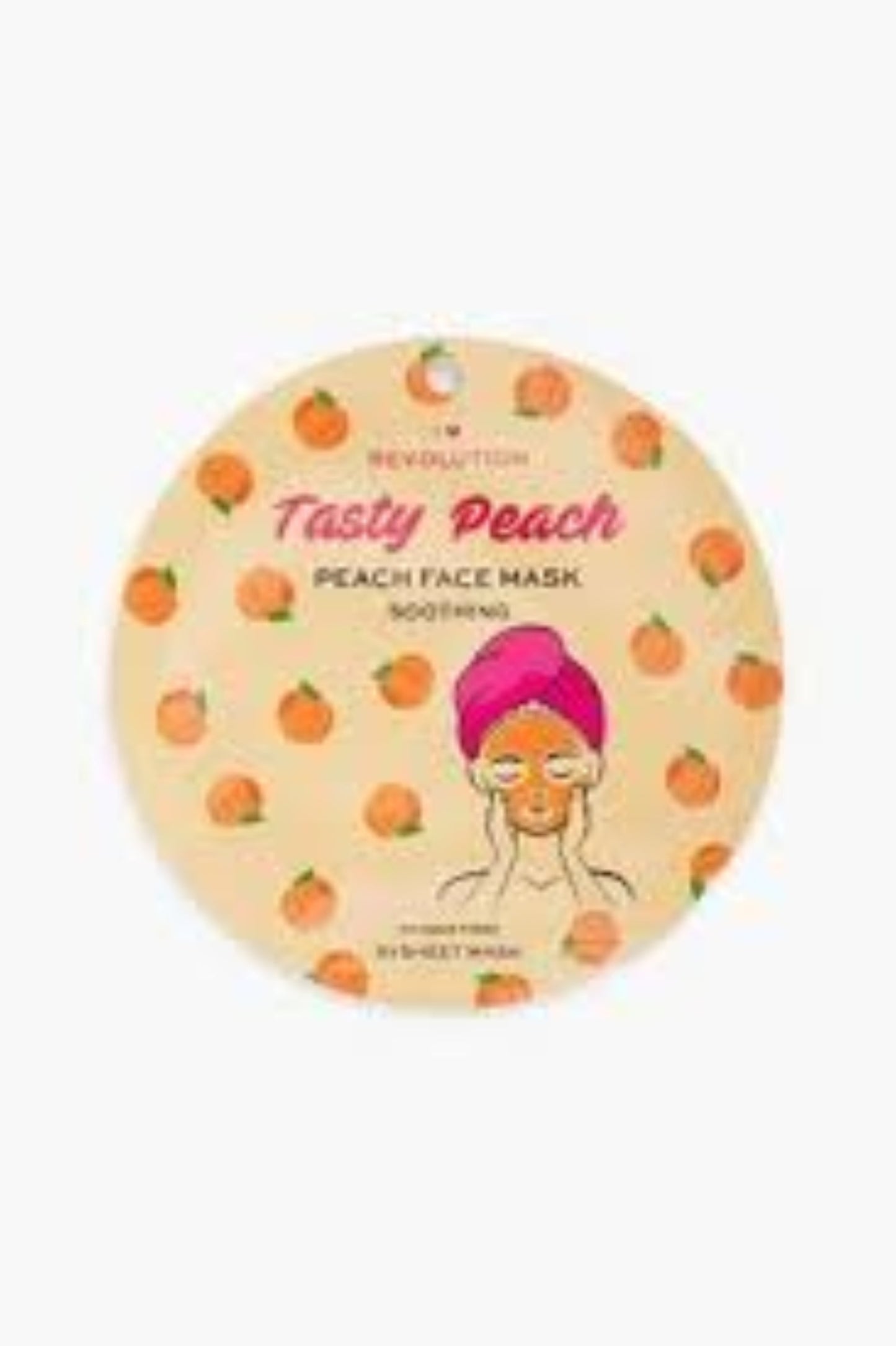 REVOLUTION Tasty Peach Soothing Sheet Mask - 2 pack