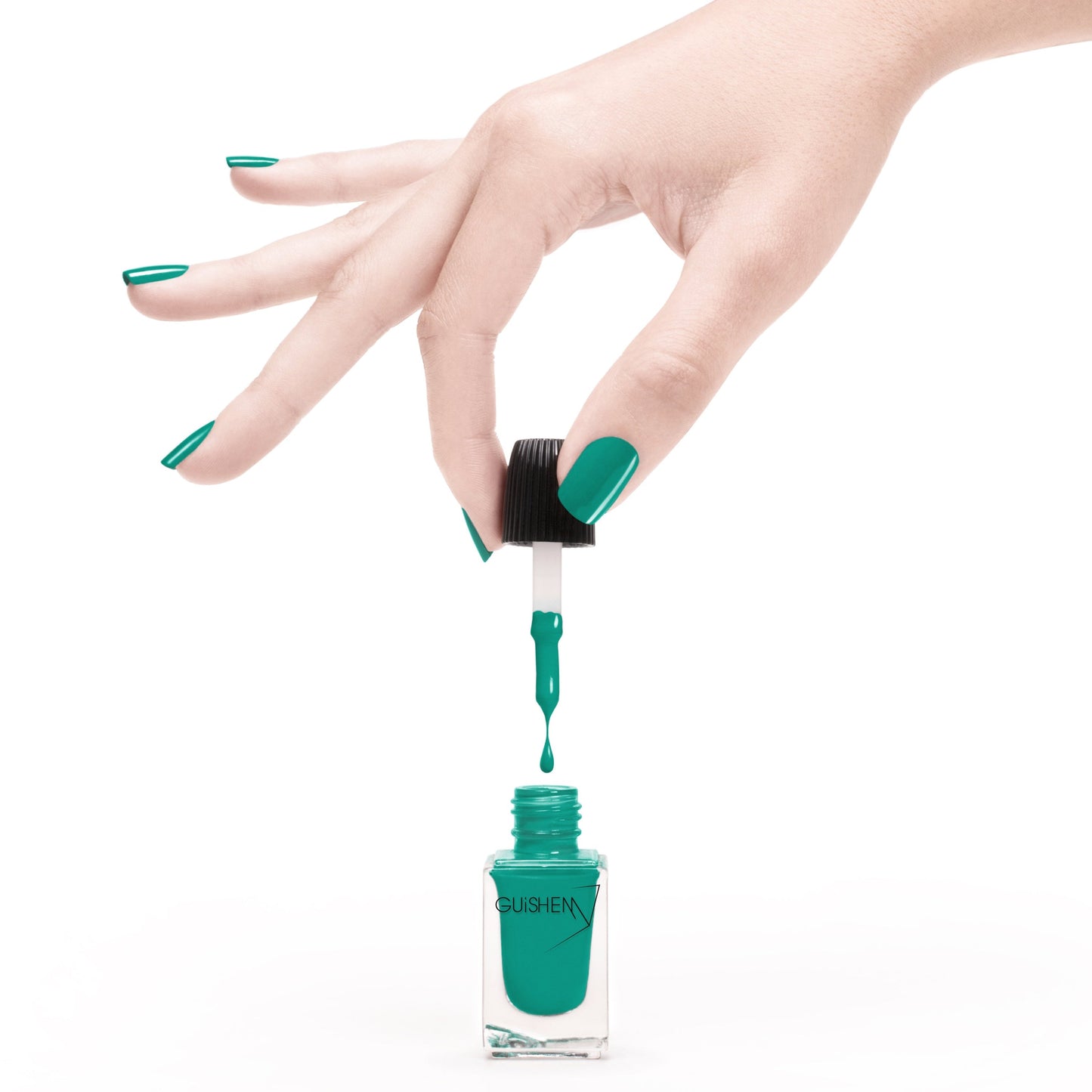 Premium Nail Lacquer, SHEVA - 179, DEEP TURQUOISE CRÈME NAIL POLISH