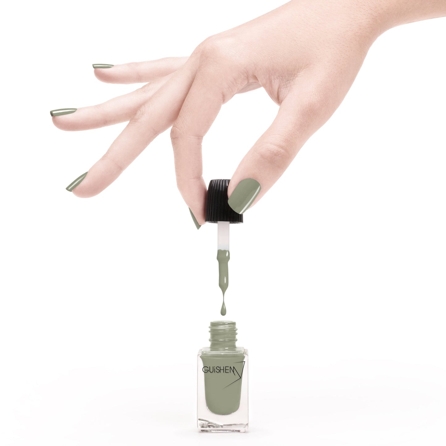 Premium Nail Lacquer, DUSTY GREEN - 180, MINT GREEN CRÈME NAIL POLISH