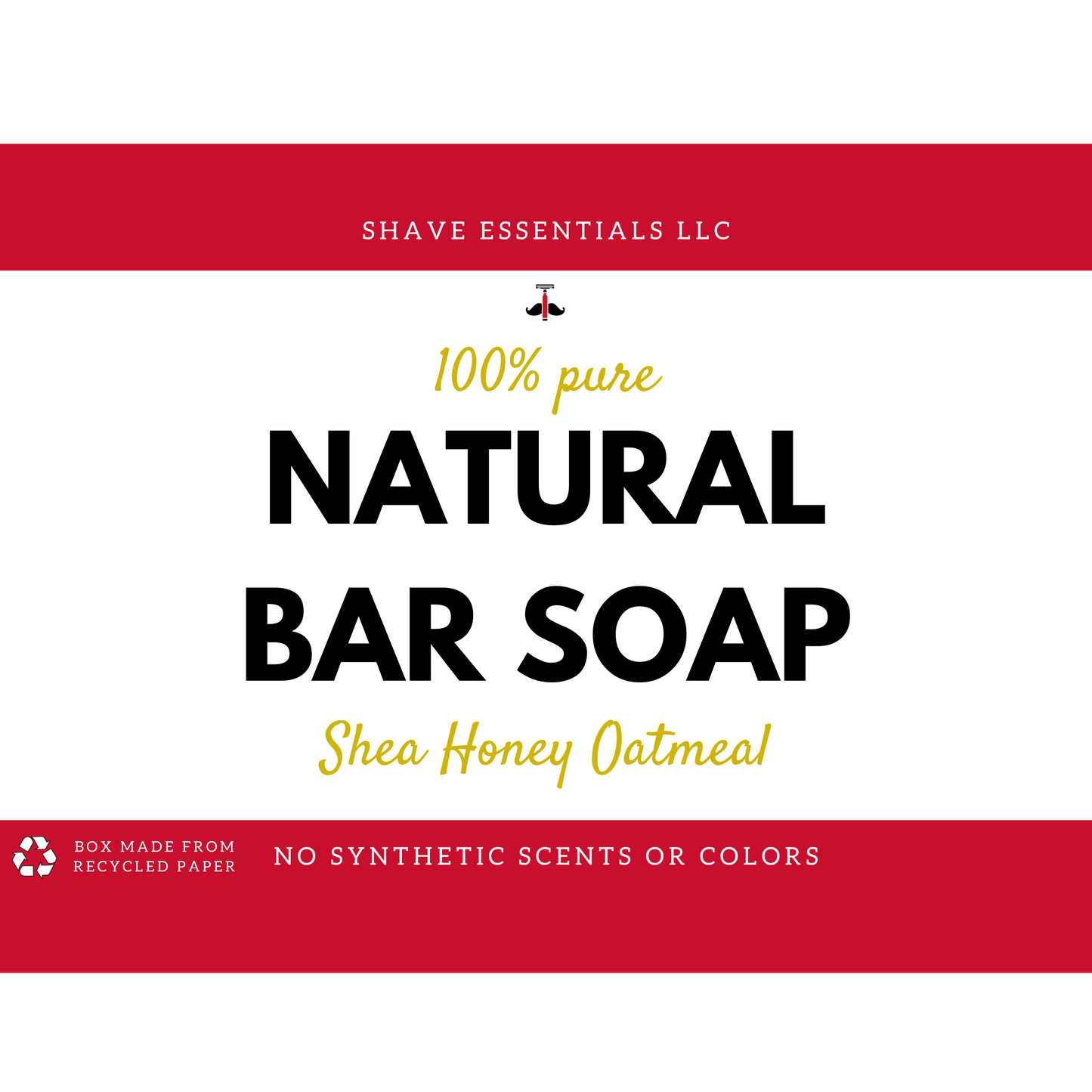 Organic Bar Soap - Shea Honey Oatmeal Scented