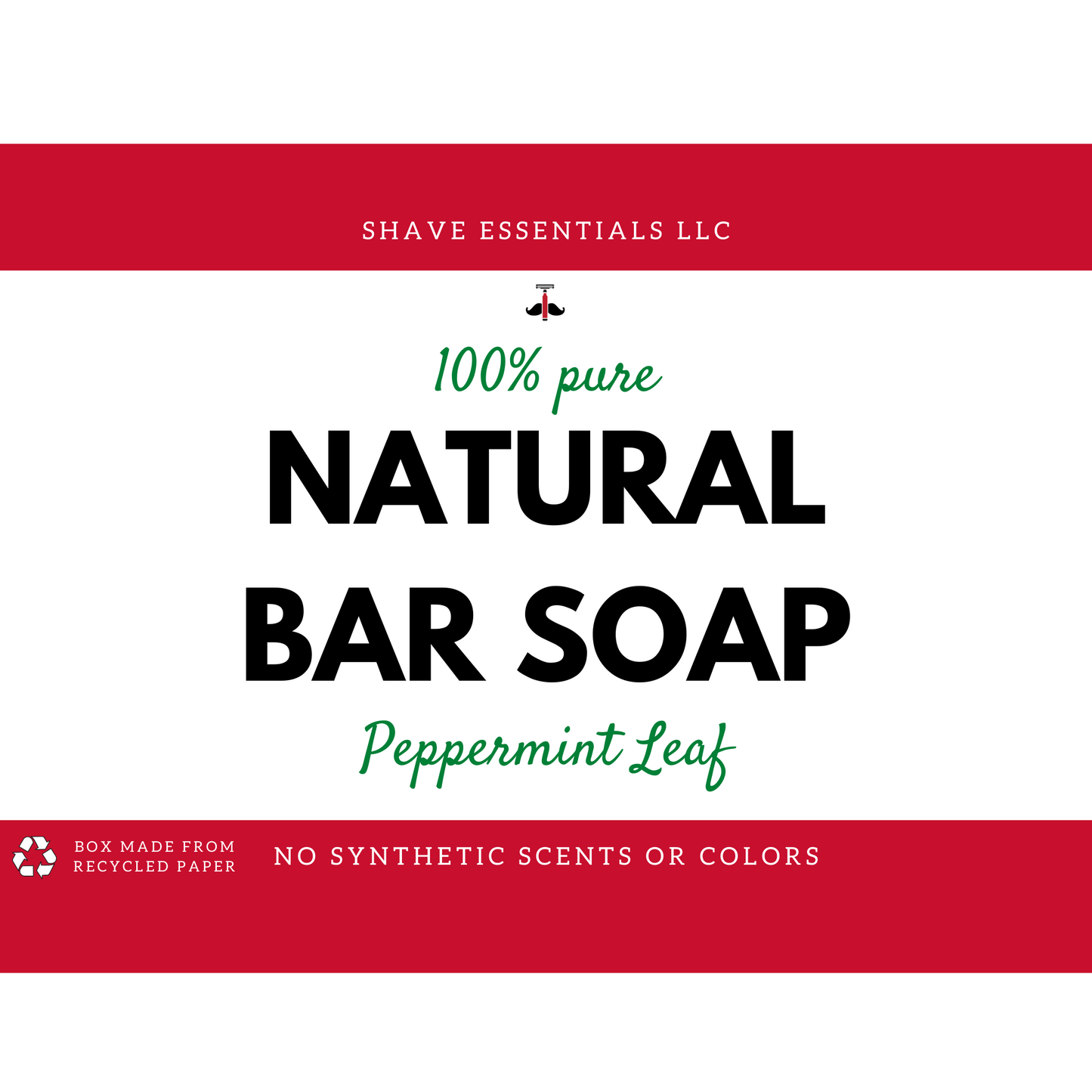 Organic Bar Soap - Peppermint Leaf Scented