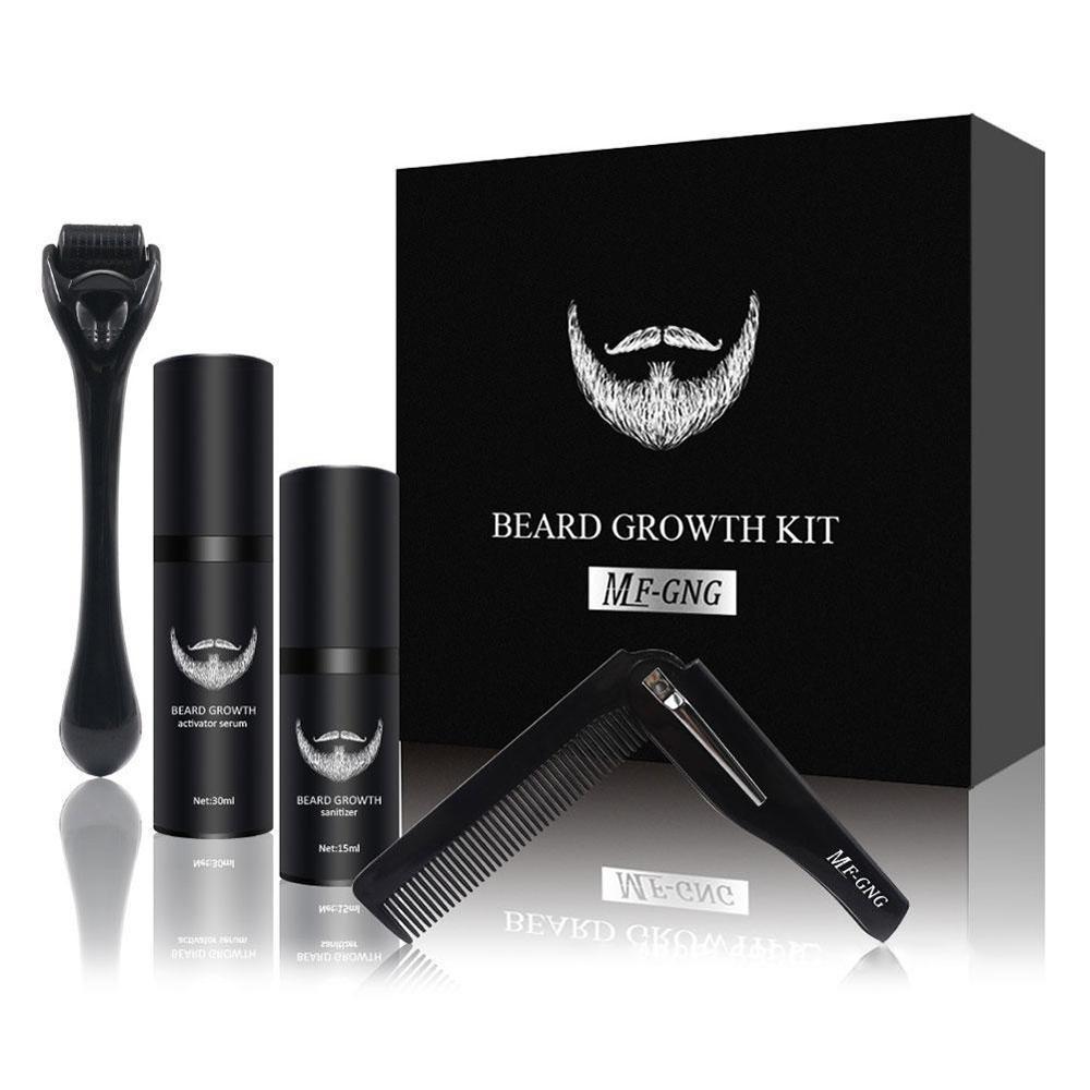 MF-G&NG™ – Beard Growth Kit with Roller & Activating Serum