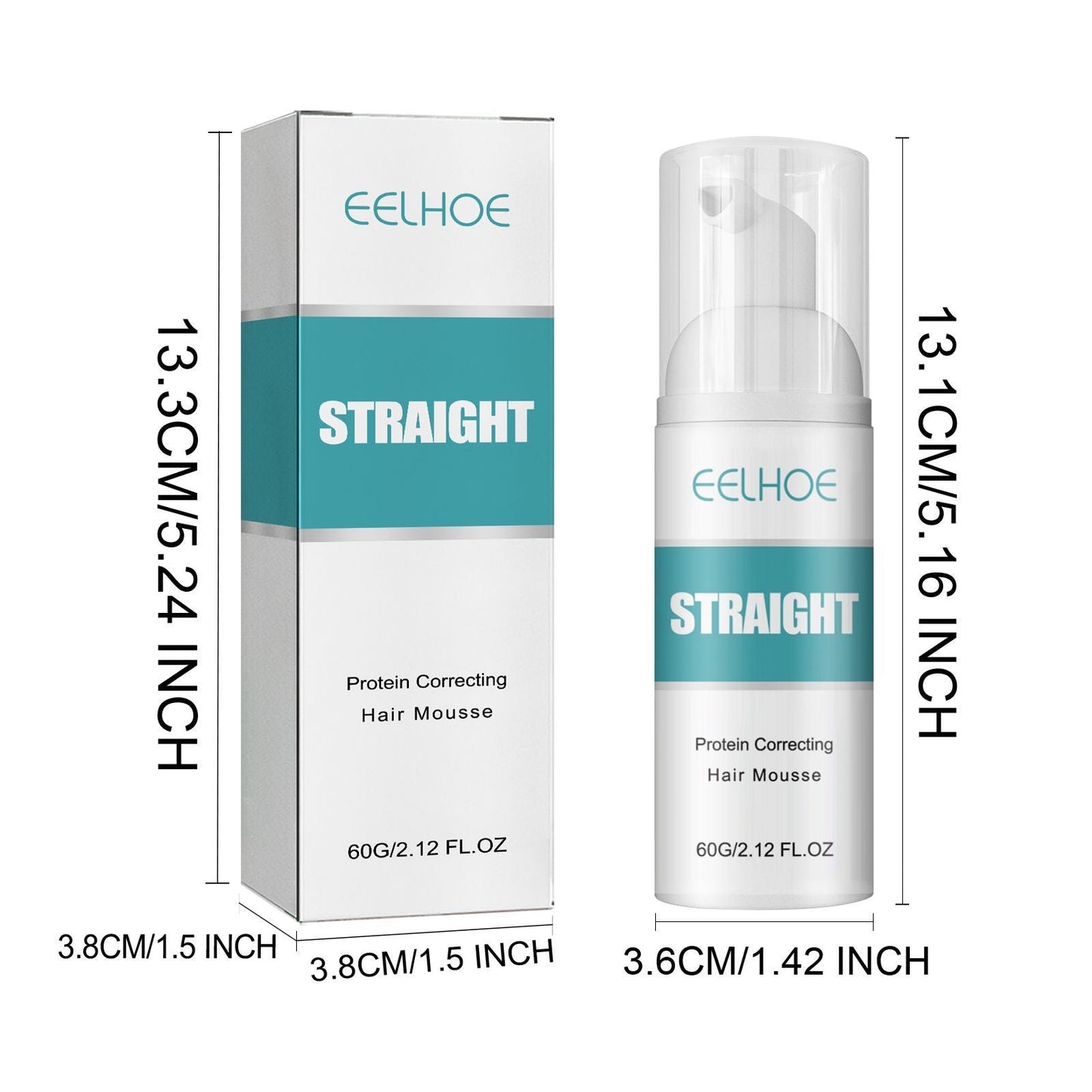 ELLHOE™ Hair Straightening Mousse – Smooth Repair Without Heat