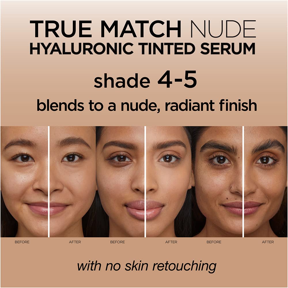 L'OREAL True Match Nude Hyaluronic Tinted Serum Foundation