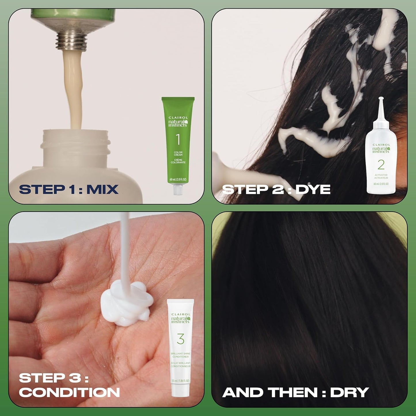 CLAIROL Natural Instincts Demi - Permanent Hair Color Creme