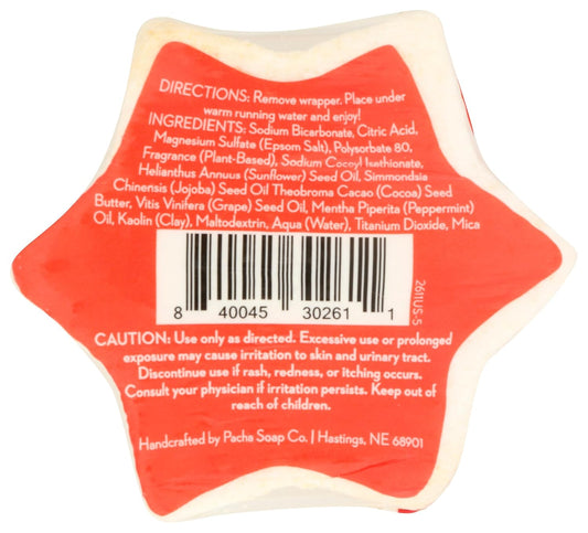 PACHA Soap Co. Froth Bomb, Peppermint Twist