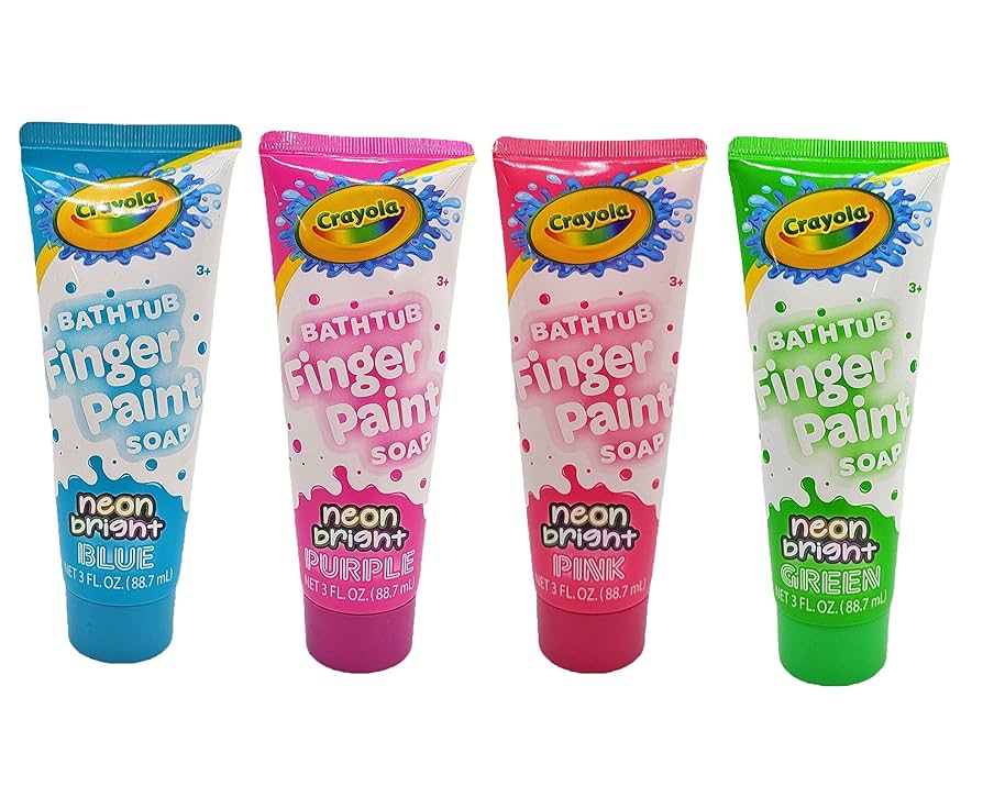 CRAYOLA Neon Bright Bathtub Finger Paint Soap