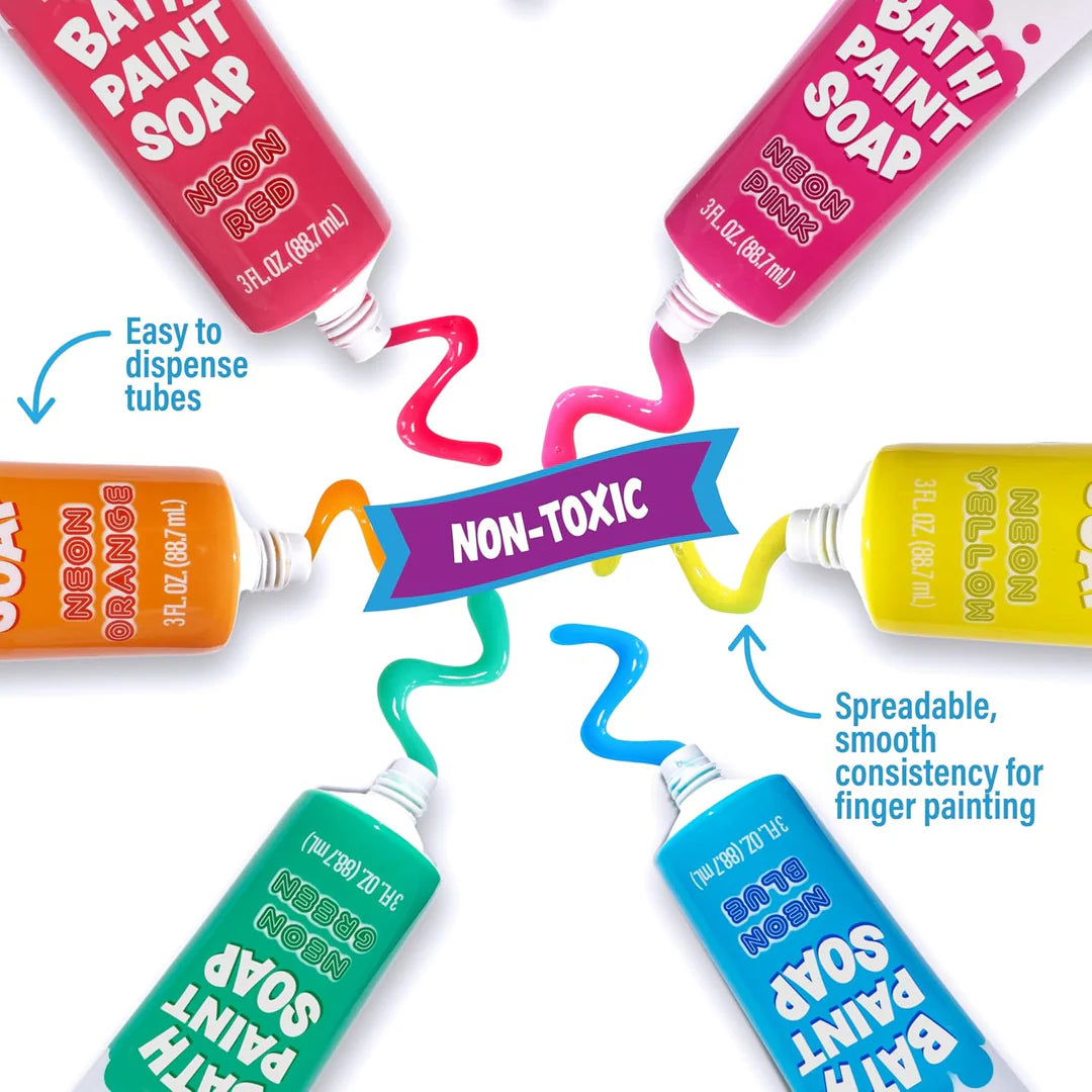 CRAYOLA Neon Bright Bathtub Finger Paint Soap