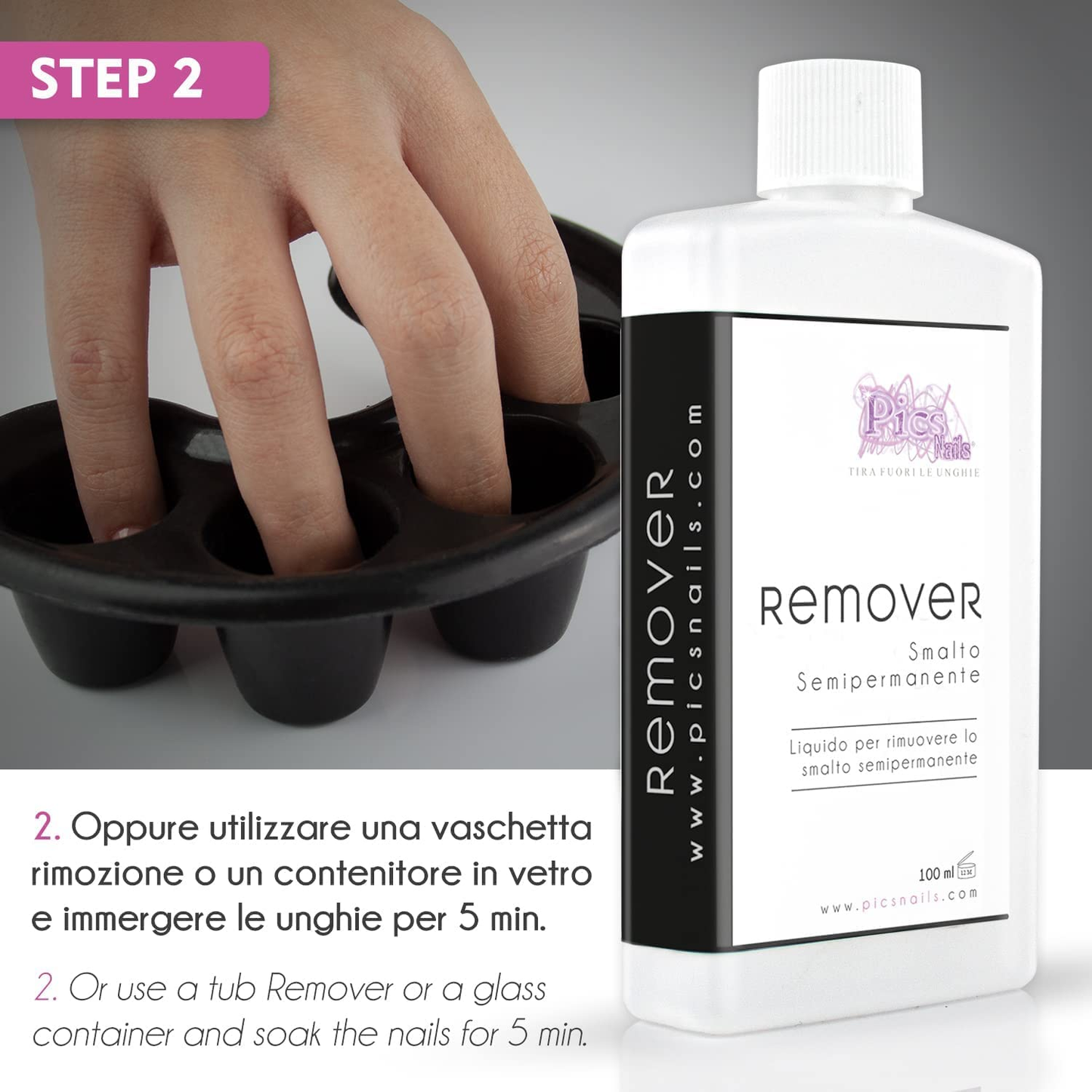 Remover Smalto Semipermanente Acetone Puro 100 ml
