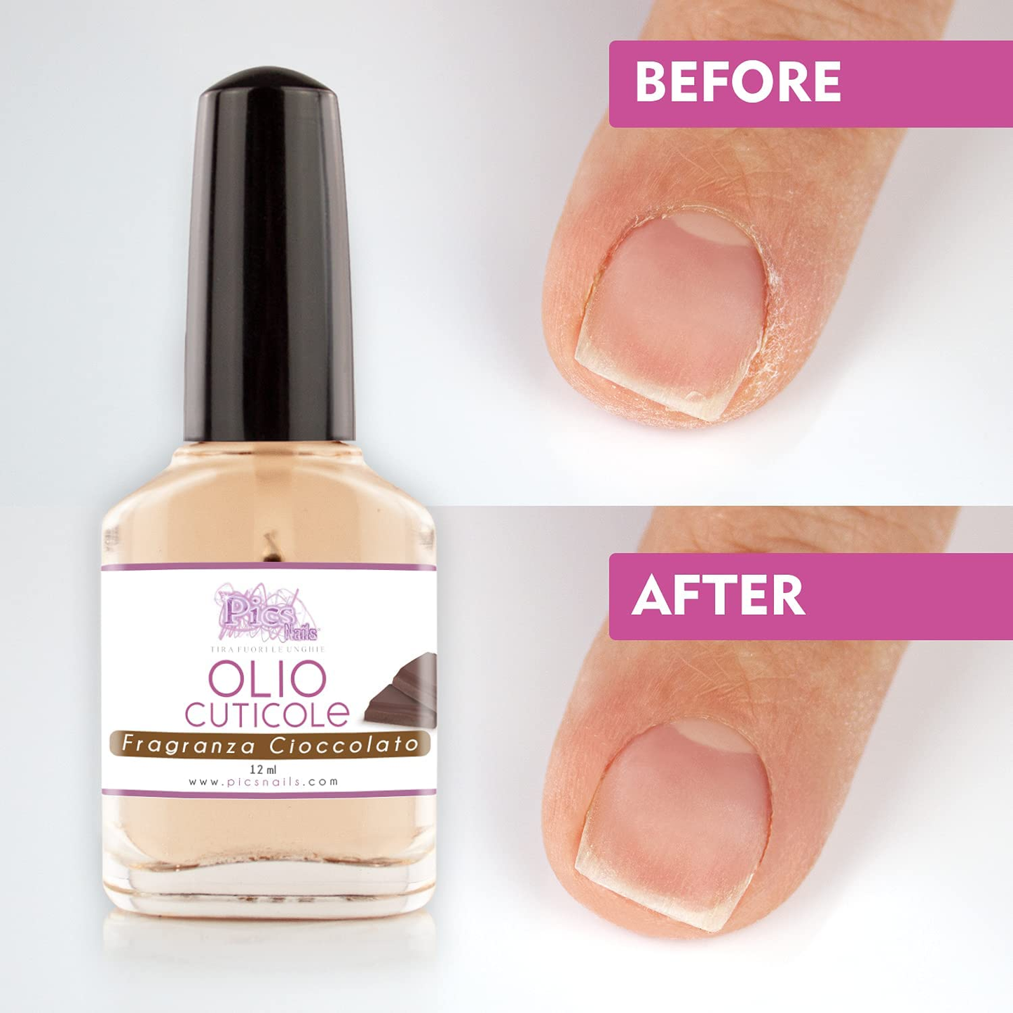 Olio Cuticole Unghie per Mani E Piedi Professionale Cioccolato 12 ml