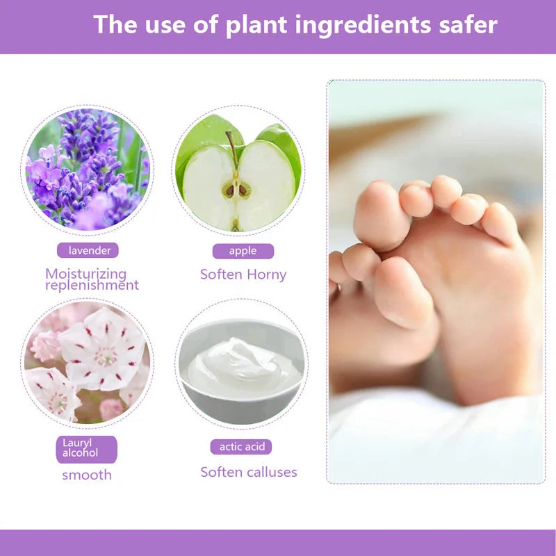 Lavender Bath Salt Exfoliator Foot Mask