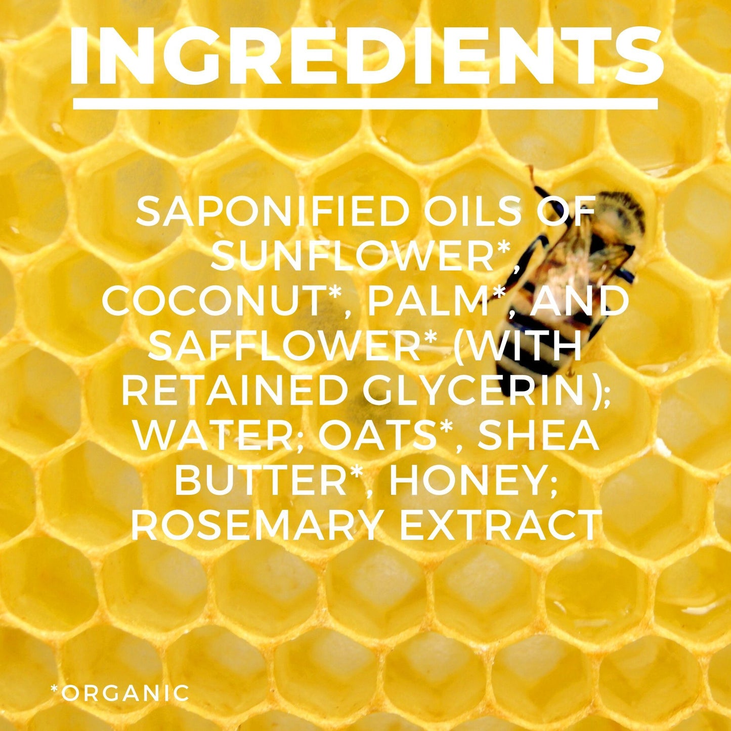 Organic Bar Soap - Shea Honey Oatmeal Scented