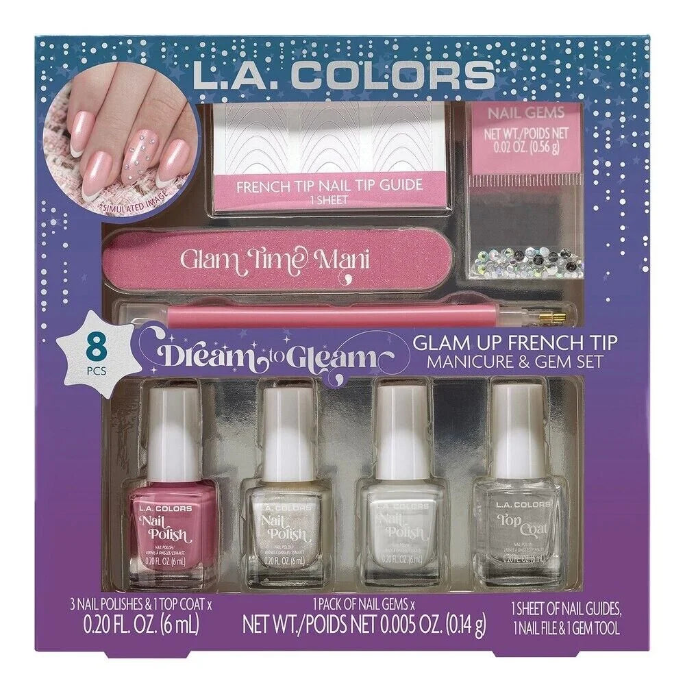 L.A COLORS Dream to Gleam Mani Fabulous Manicure & Gem Set A