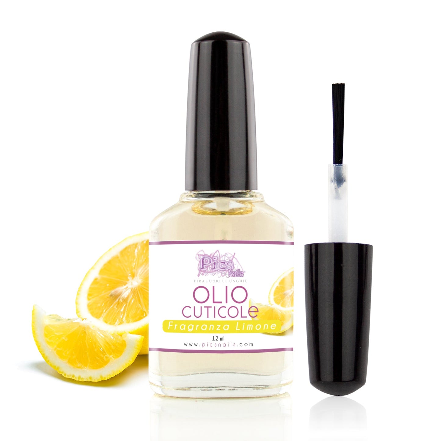 Olio Cuticole Unghie per Mani e Piedi Professionale Limone 12 ml