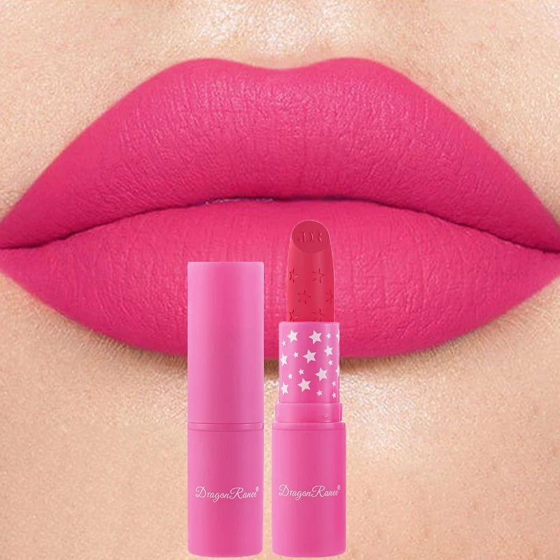 9 Colors Waterproof Rose Red Velvet Matte Lipstick Moisturizing Long
