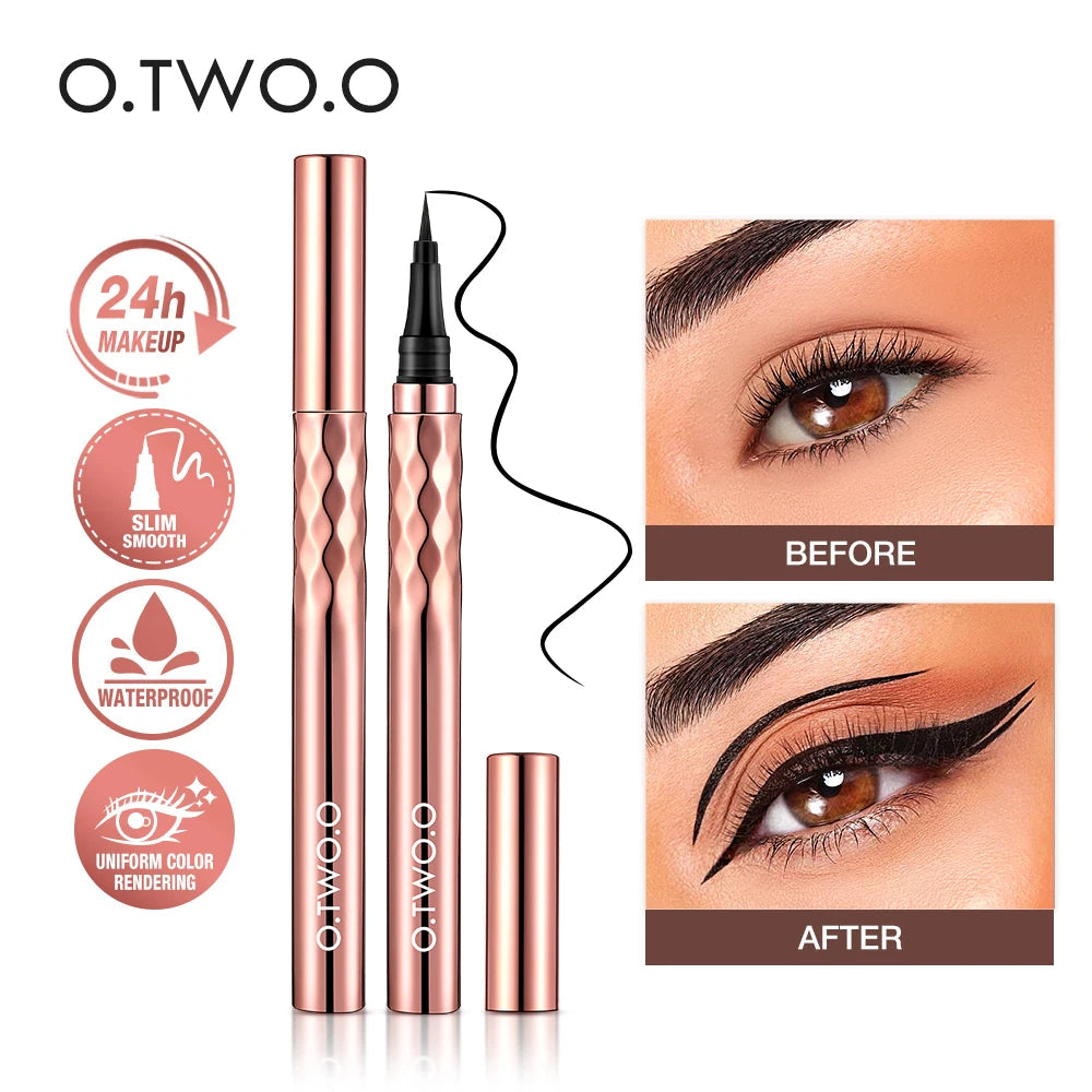 O.TWO.O Eyeliner Pencil Liquid Eye Liner Waterproof Smudge Proof Quick