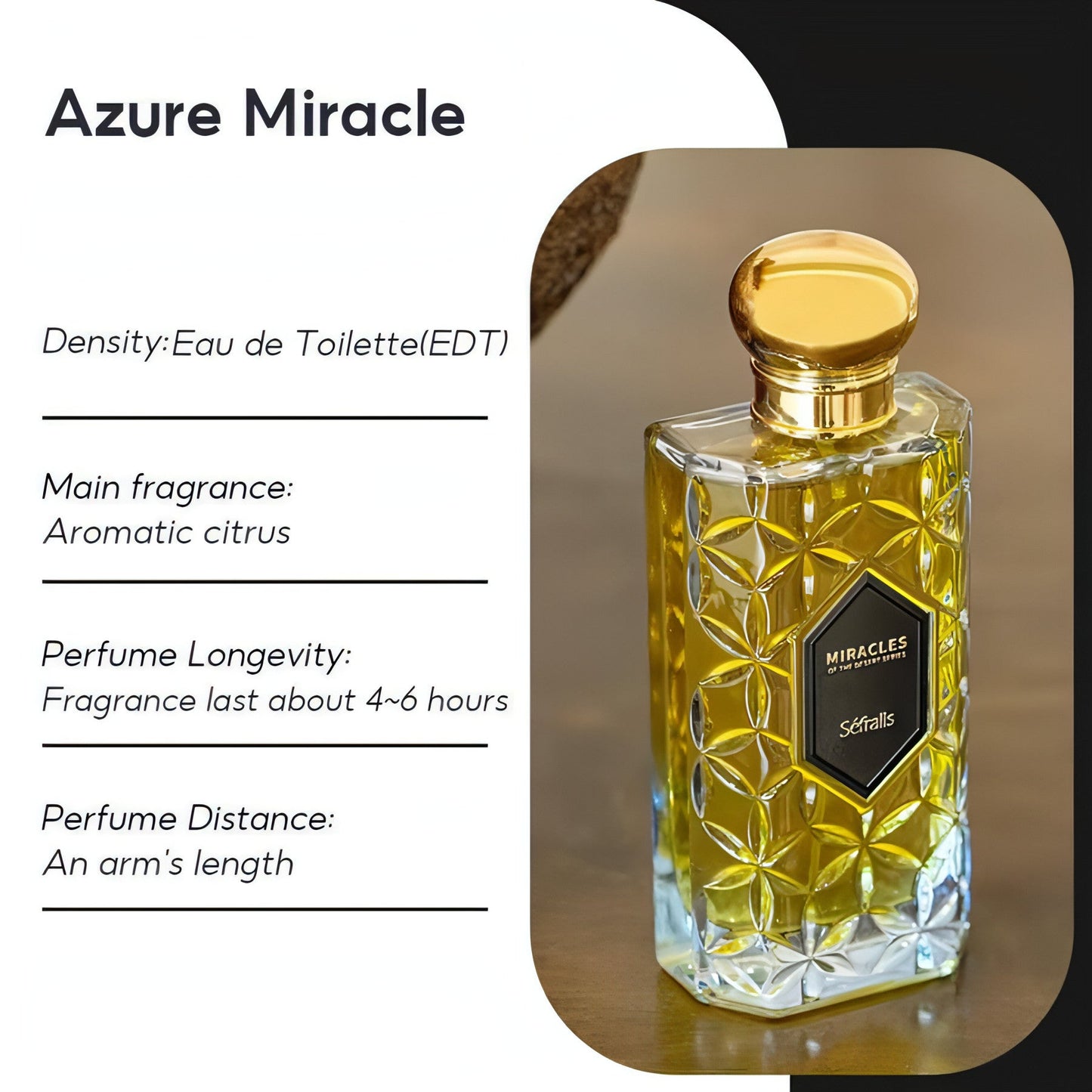 Sefralls Azure Miracle Perfume Cologne Fragrance Versatile And Long
