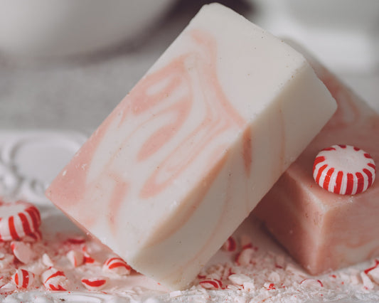 Candy Cane Organic Handmade Soap – Cool, Sweet & Cheerfully Refreshing
