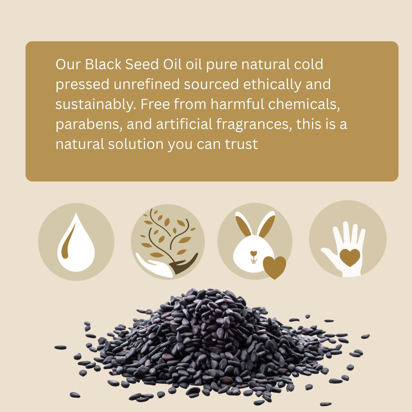 Black Seed Oil (organic, cold pressed, unrefined)