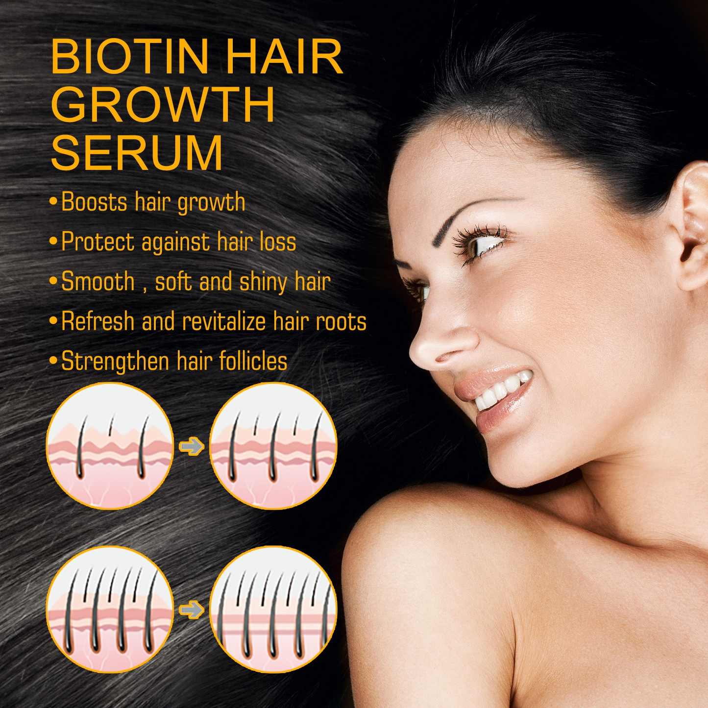 ELLHOE™ Biotin Hair Growth Spray – Strength Starts at the Root