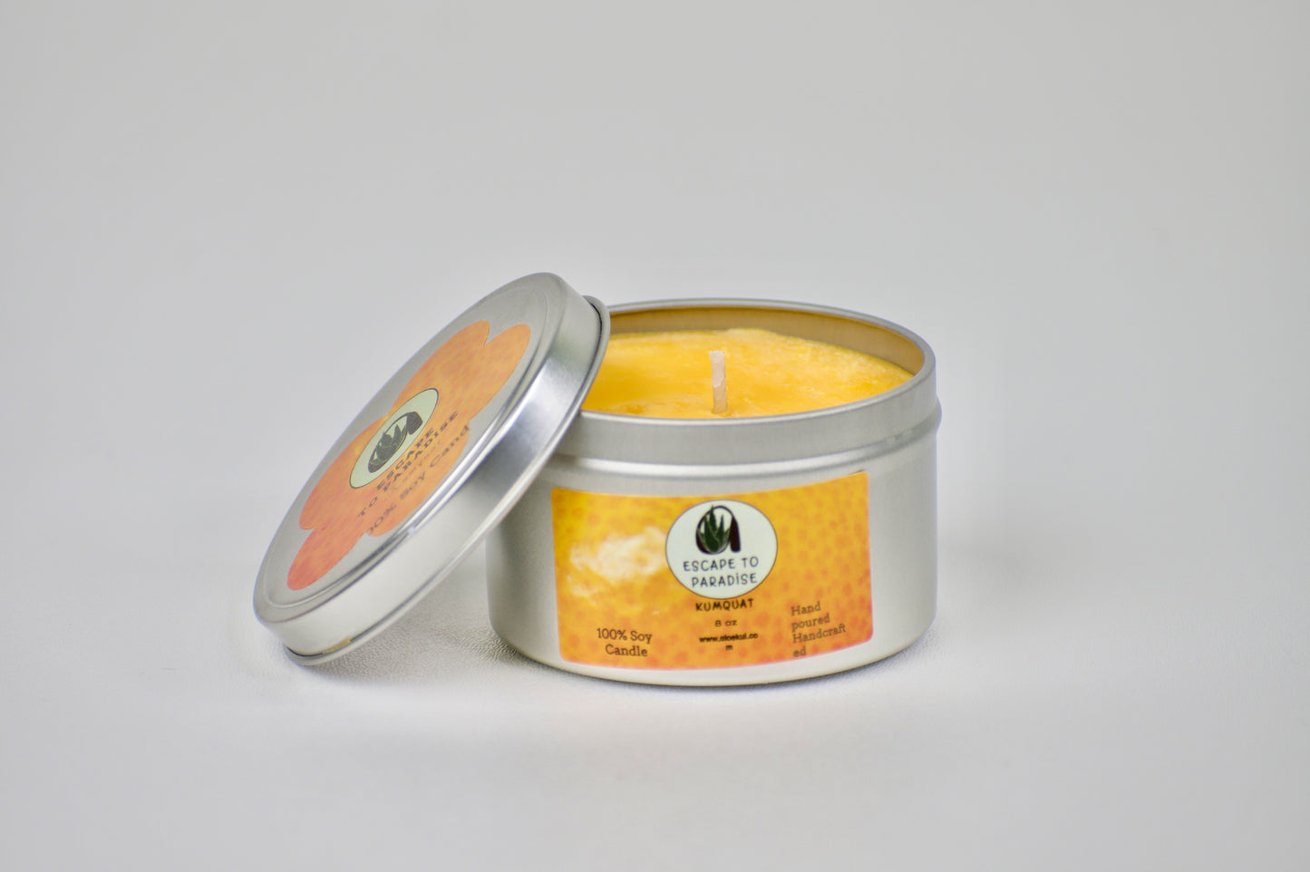 Aloekui 100% Soy Candle "Escape to Paradise" 8oz