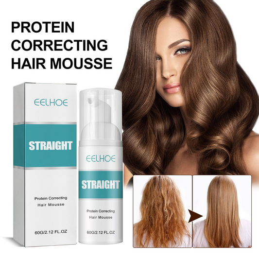ELLHOE™ Hair Straightening Mousse – Smooth Repair Without Heat