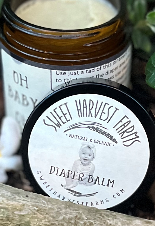 Oh Baby Oh! " What a bum!" Organic Diaper Balm/Chafing/Cracked Skin-