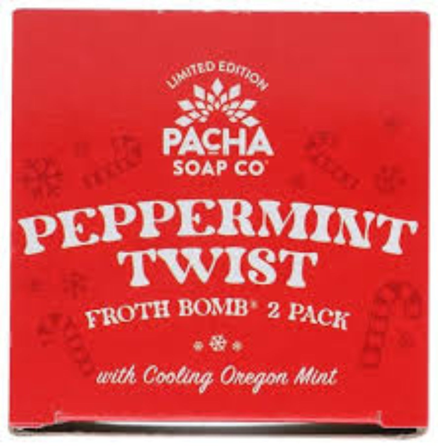 PACHA Soap Co. Froth Bomb, Peppermint Twist