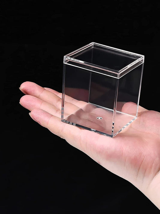 Premium Acrylic Transparent Jewellery Storage Box with Lid