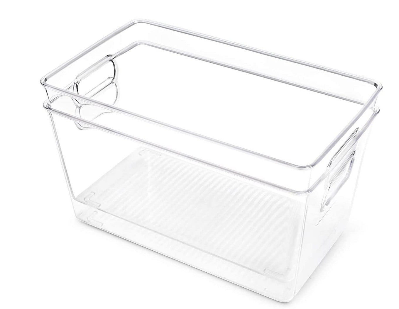 Clear Acrylic Pantry Organizer Bin With Handle