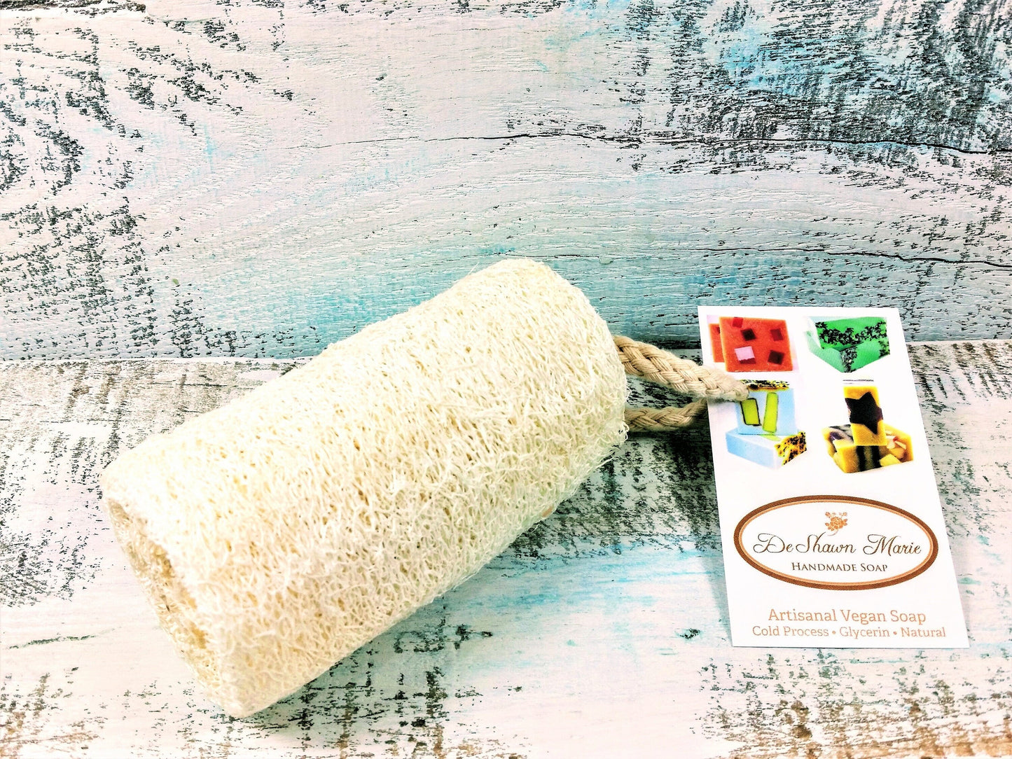 Organic Natural 4" Loofah, loofa, luffa, vegan loofah, natural sponge,