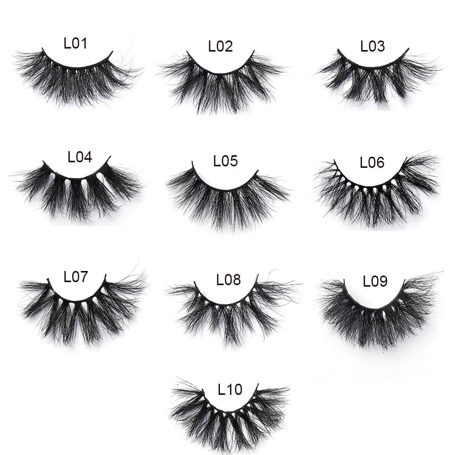 30 Pairs Wholesale 25mm Mink Eyelashes Cruelty Free Dramatic False