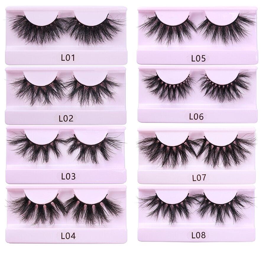 30 Pairs Wholesale 25mm Mink Eyelashes Cruelty Free Dramatic False