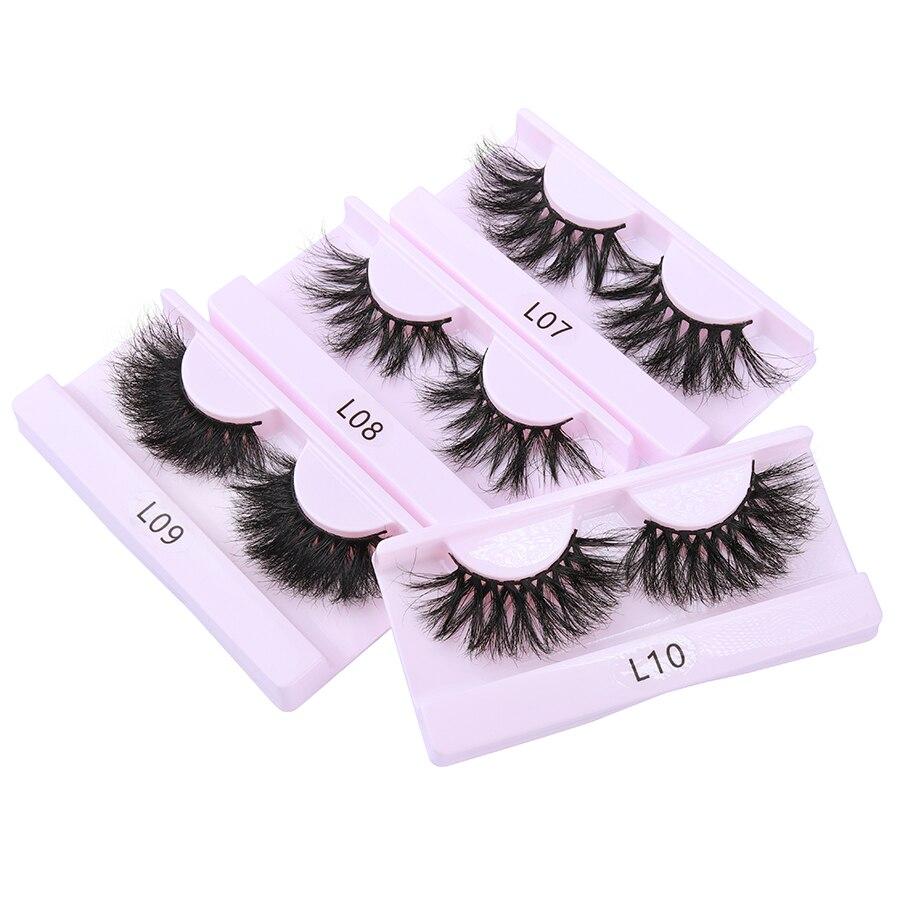 30 Pairs Wholesale 25mm Mink Eyelashes Cruelty Free Dramatic False