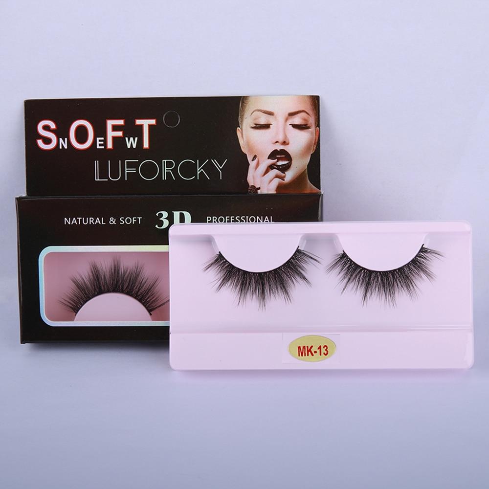 Wholesale Eyelashes 10/30/50/100 Pairs Faux Mink Lashes Natural False