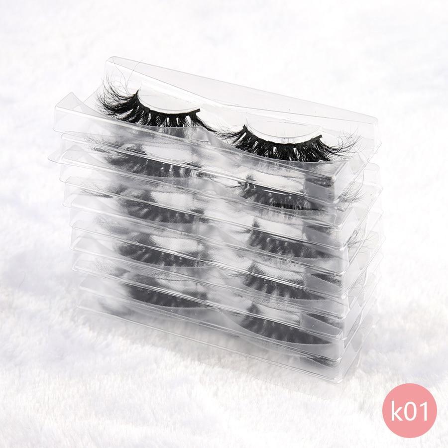 30Pairs Wholesale 3D Mink Eyelashes Cruelty Free Hand Made Full Strip